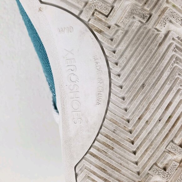 Xero Shoes Aptos Slip On Shoe Women 10 Turquoise Barefoot Minimalist Hemp Casual - Picture 12 of 13